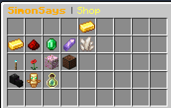 The cosmetics shop GUI